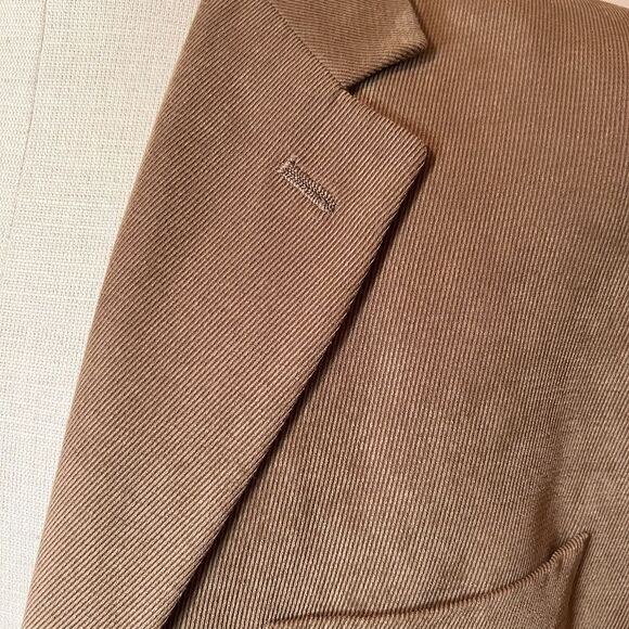 NWOT Men's Ralph Lauren Classic Blazer Camel Microfiber Corduroy Size 44R - Picture 2 of 5